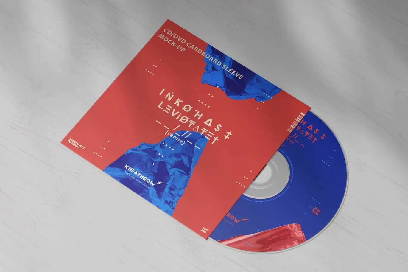 CD/DVD光盘包装amp;封面设计像素设计精选模板v1 CD / DVD Сardstock Paper Sleeve Mock-Ups Vol.1