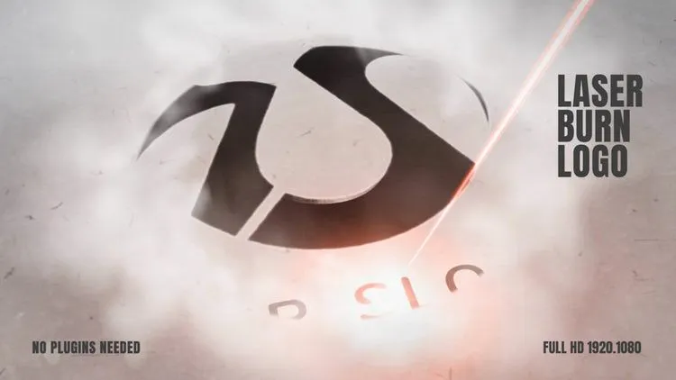 激光烧录徽标展示ae模板