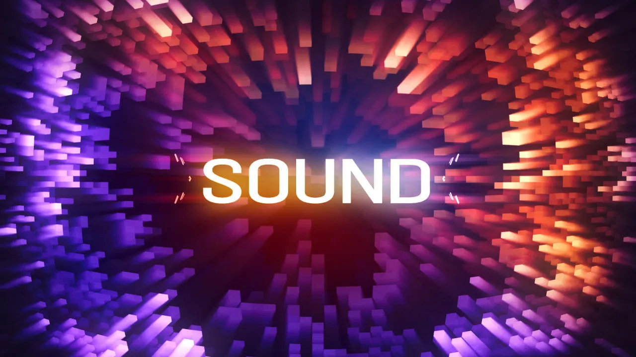 声音徽标像素设计精选AE模板