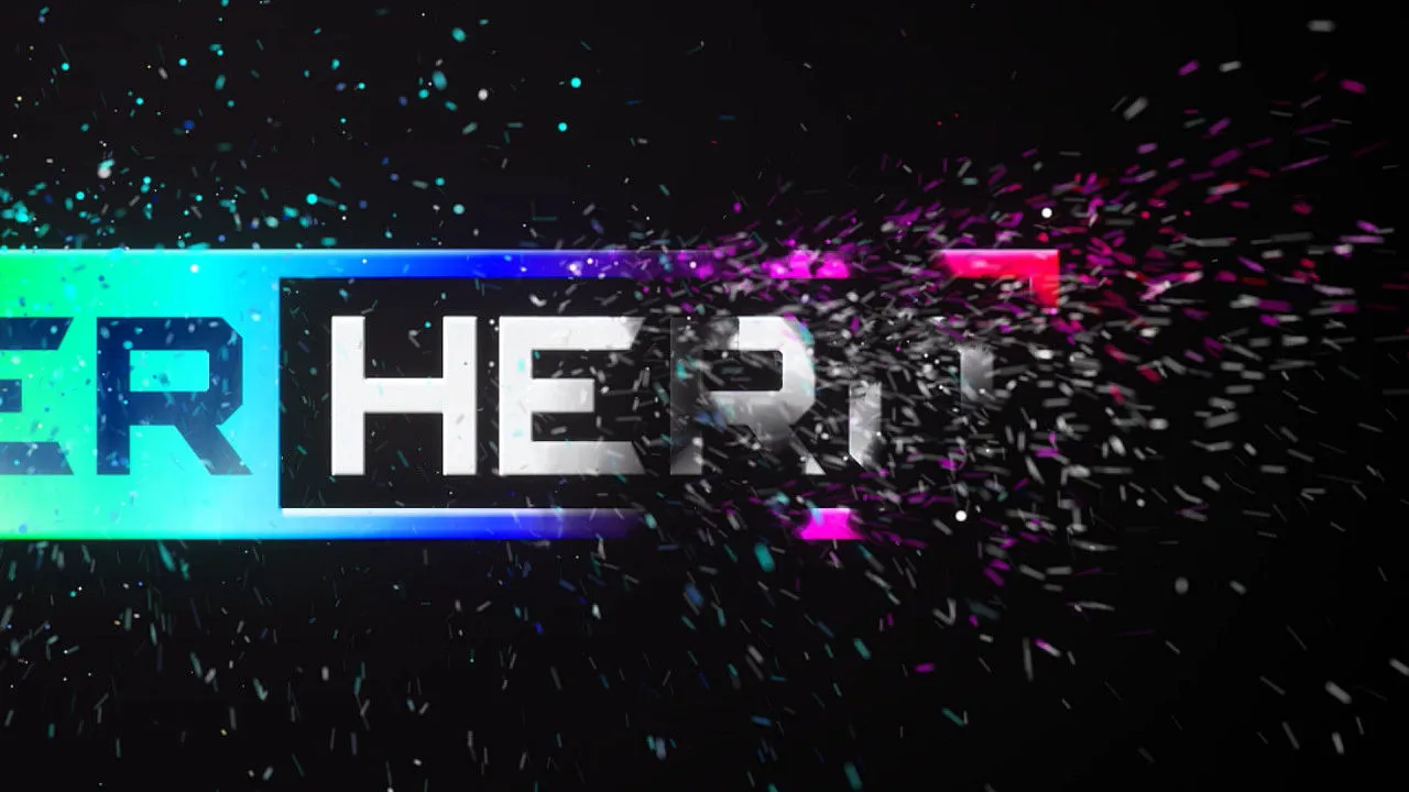 酷炫粒子从灰烬像素设计精选AE模板