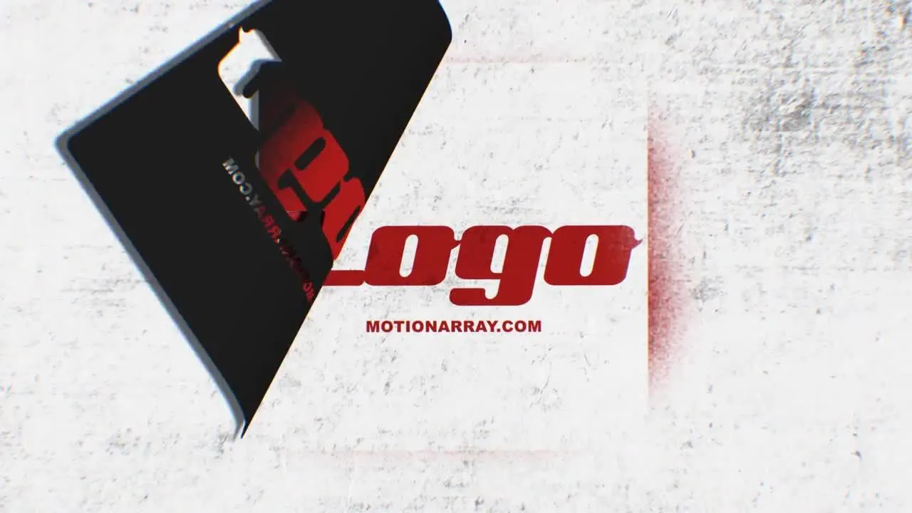 独特超酷漆墨笔刷Logo演绎像素设计精选AE模板