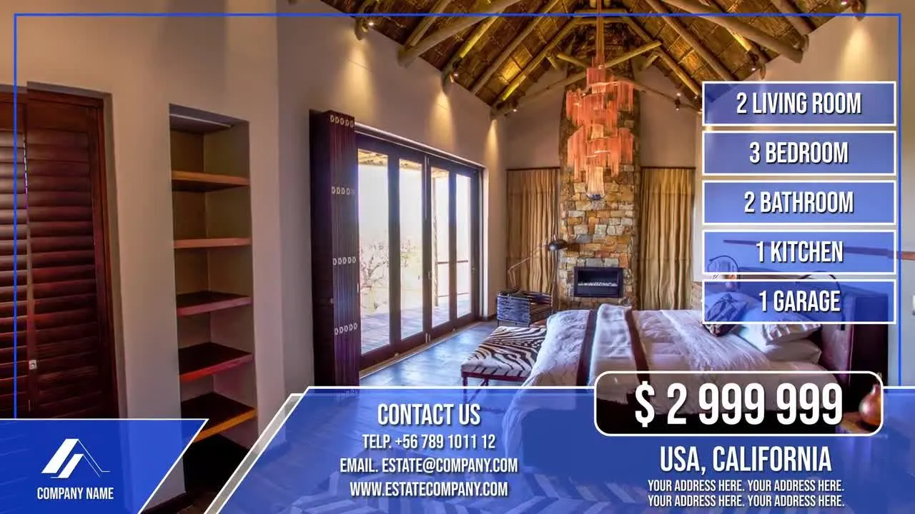 房地产物业宣传像素设计精选AE模板