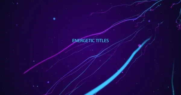 充满科技感由远及近标题动画特效像素设计精选AE模板 Energetic Titles
