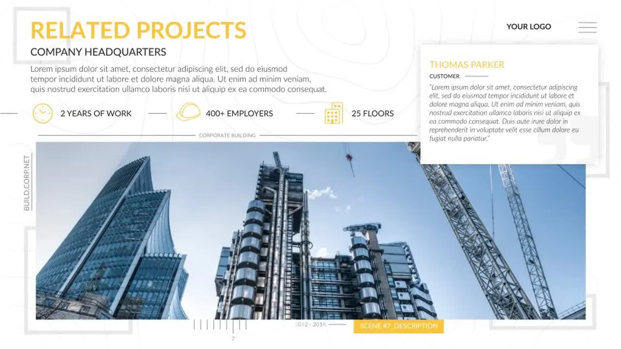 平滑过渡效果的建筑促销像素设计精选AE模板