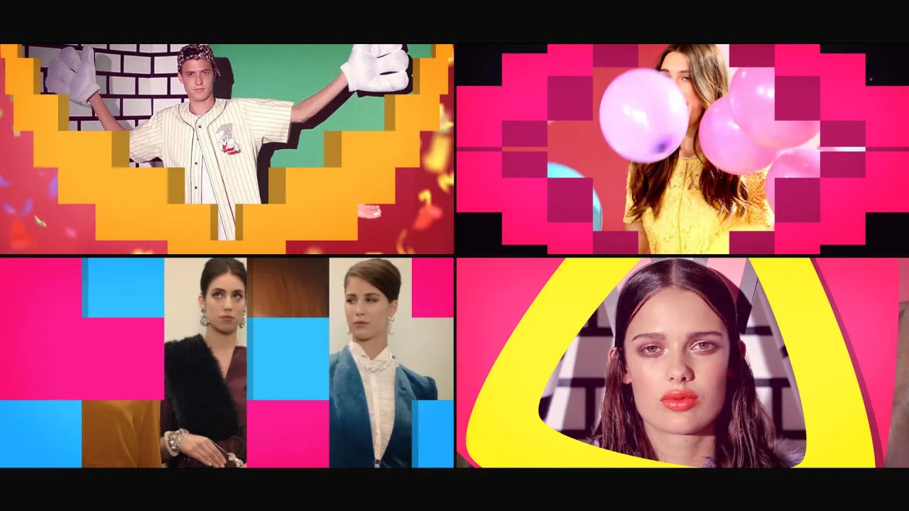 20个形状过渡动态动画像素设计精选AE模板