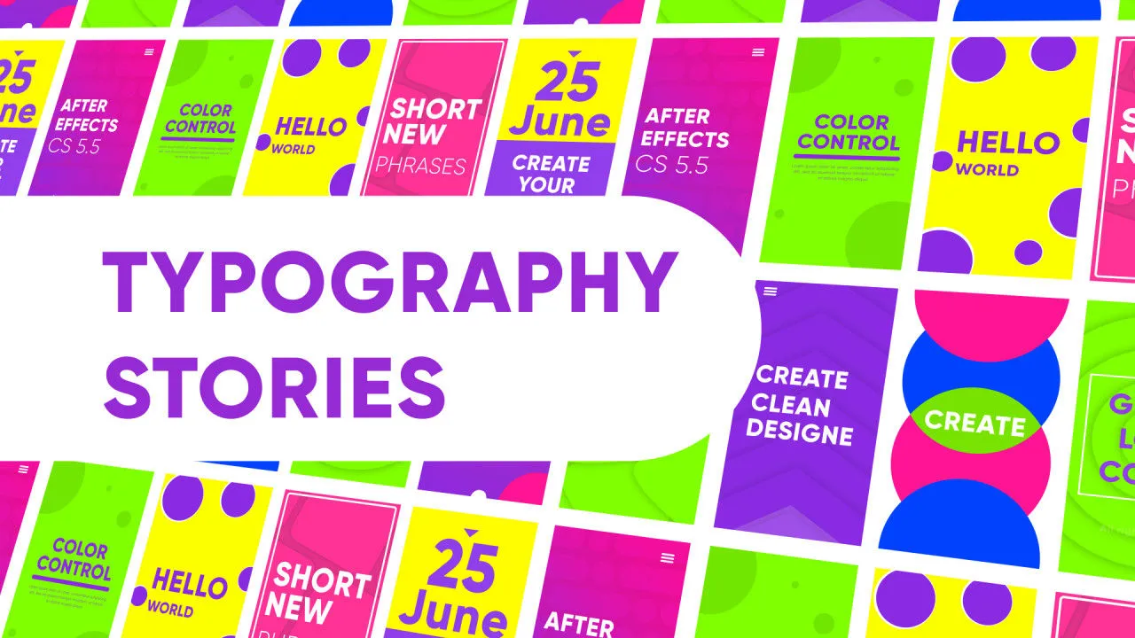 设计巧妙的故事展示像素设计精选AE模板