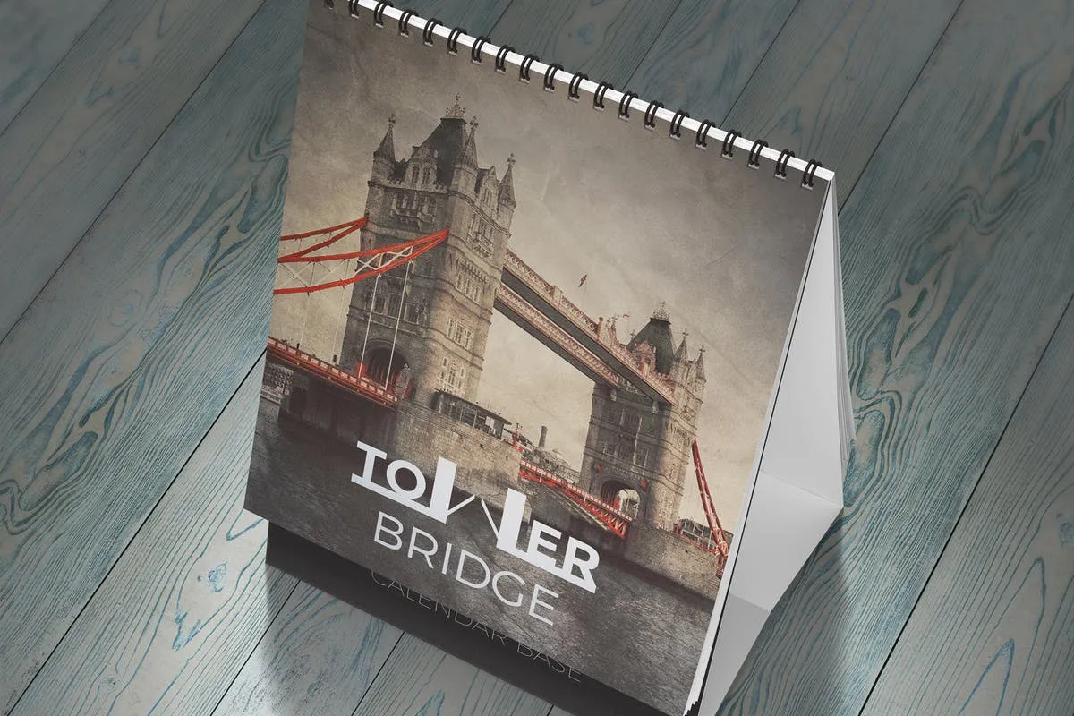 桌面日历设计展示样机模板v3 Desk Calendar Mock-Up vol.3