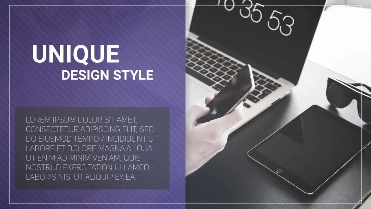 干净清新时尚商务动画宣传片像素设计精选AE模板