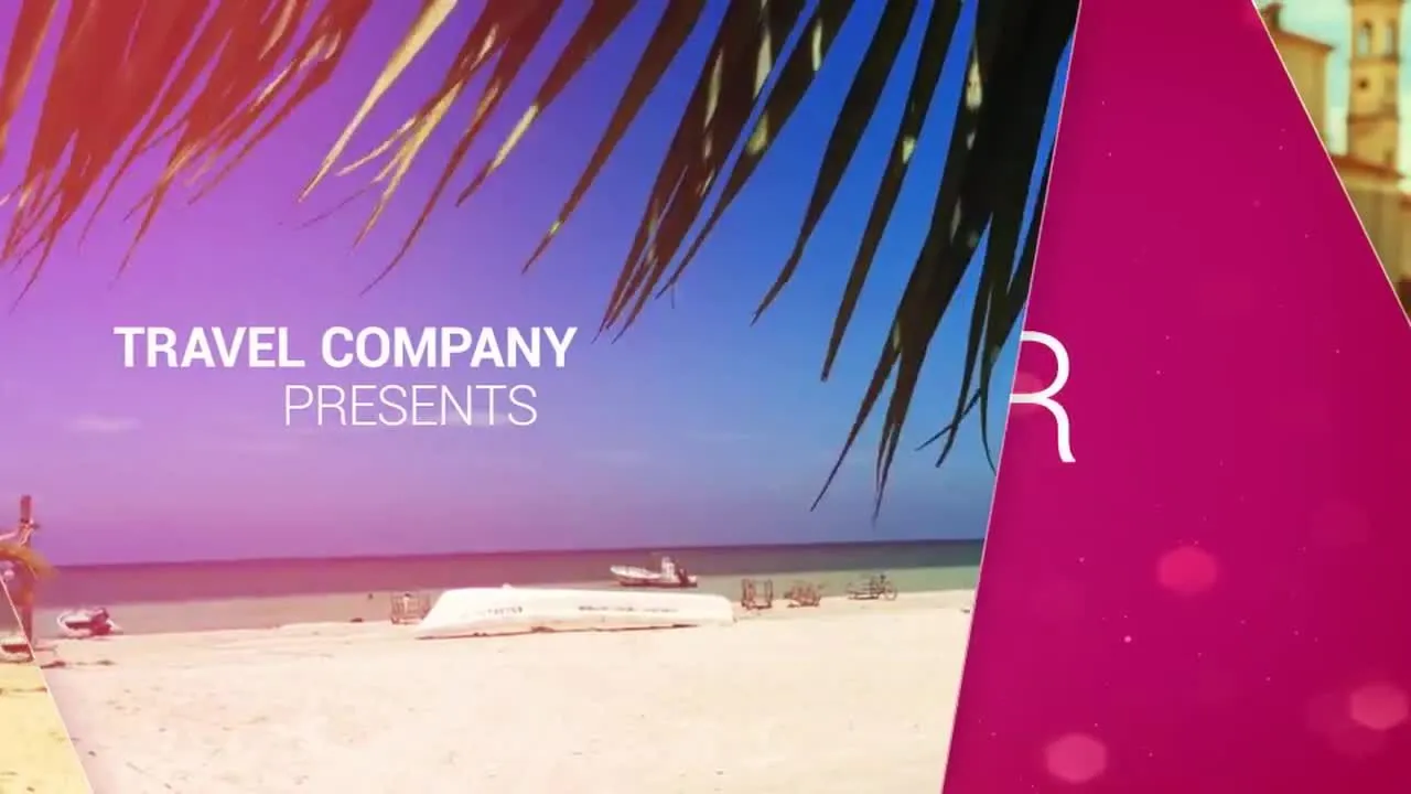 前卫的旅游幻灯片动画像素设计精选AE模板