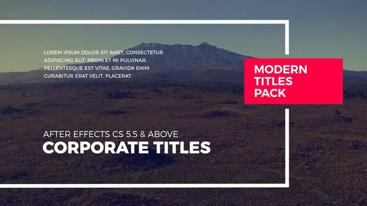 酷酷的全屏标题动画像素设计精选AE模板