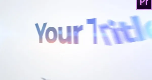 逐个元素弹跳字幕特效像素设计精选PR模板 Super Quick Title