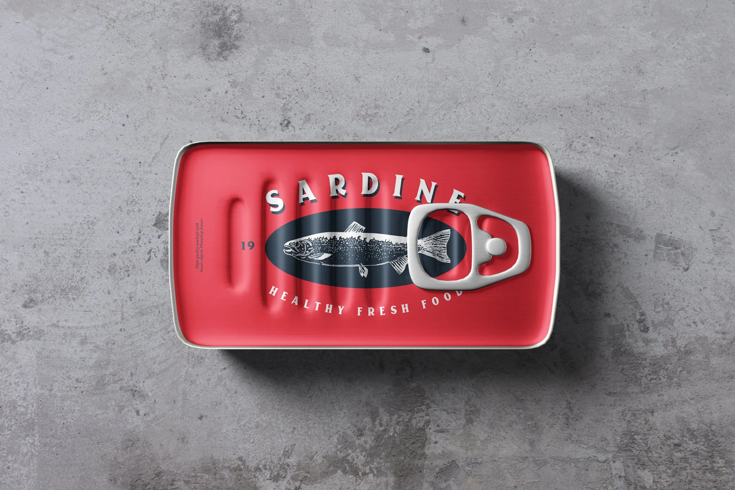 方形食品罐头包装外观设计像素设计精选 Food Tin Can Mockups