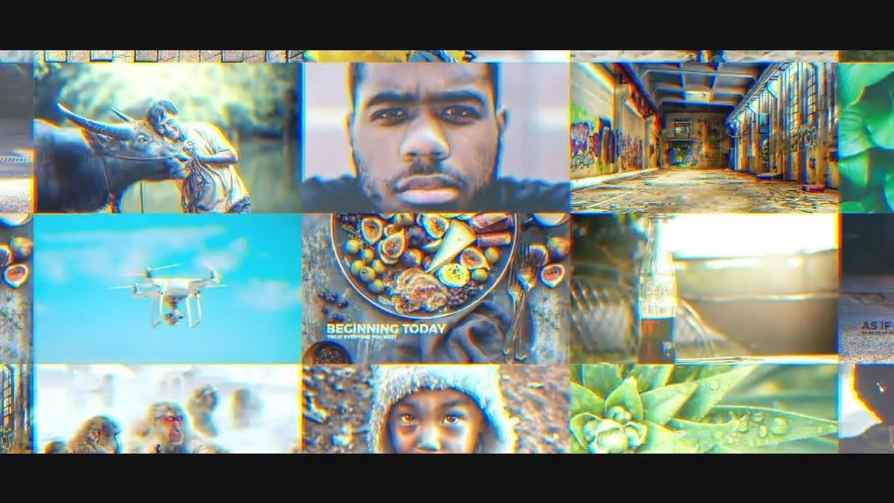 旅游度假动态幻灯片像素设计精选AE模板