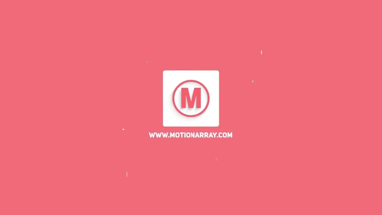 彩色圆环徽标动态展示像素设计精选AE模板