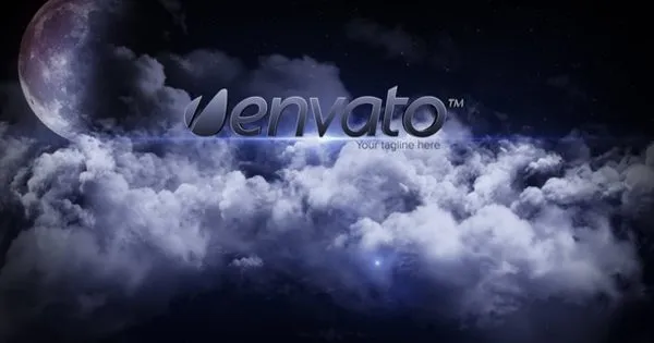 乌云密布天气电影效果logo演示像素设计精选AE模板 Cinematic Logo Opener