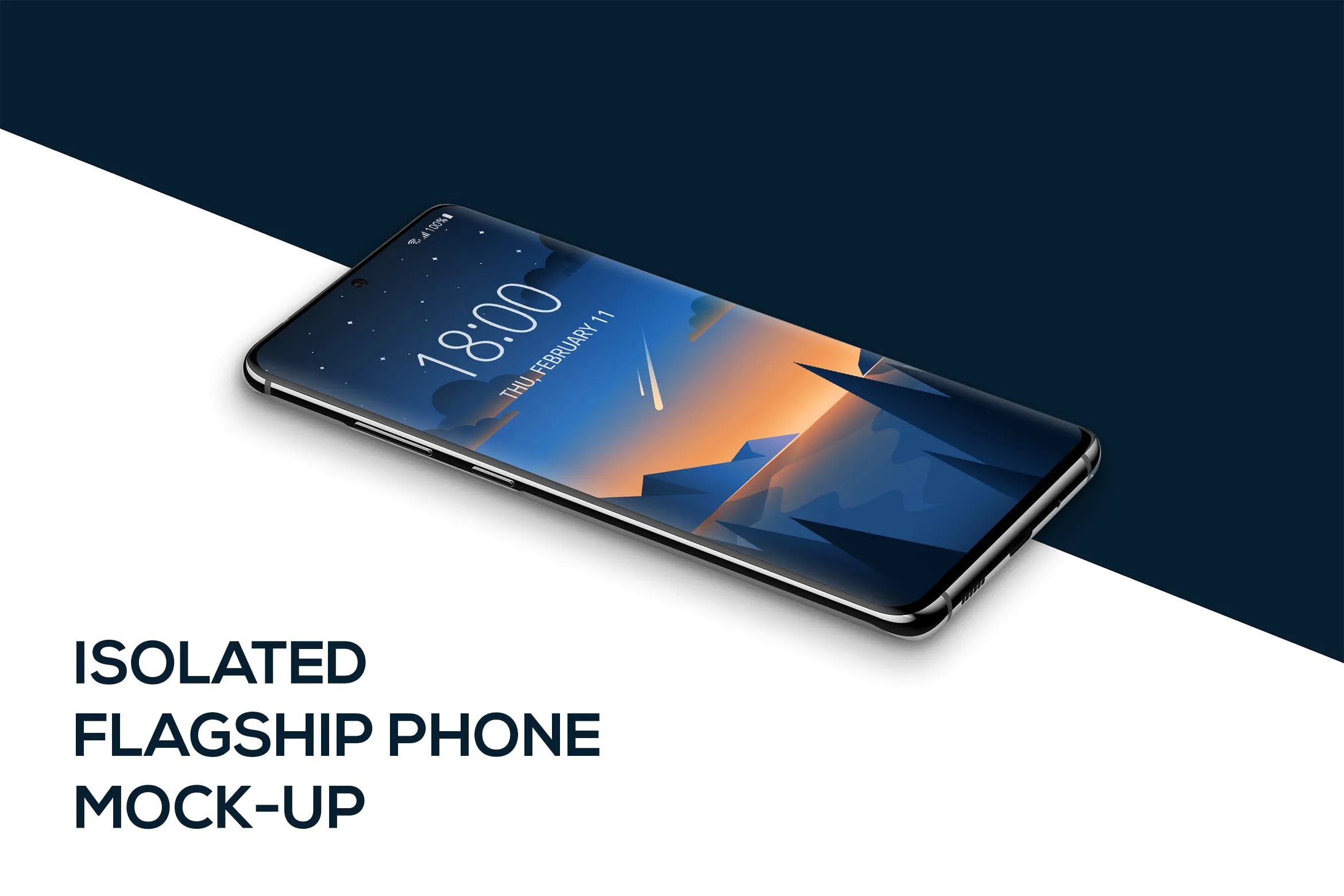 全面屏智能手机APP界面设计演示像素设计精选样机 Phone mockup