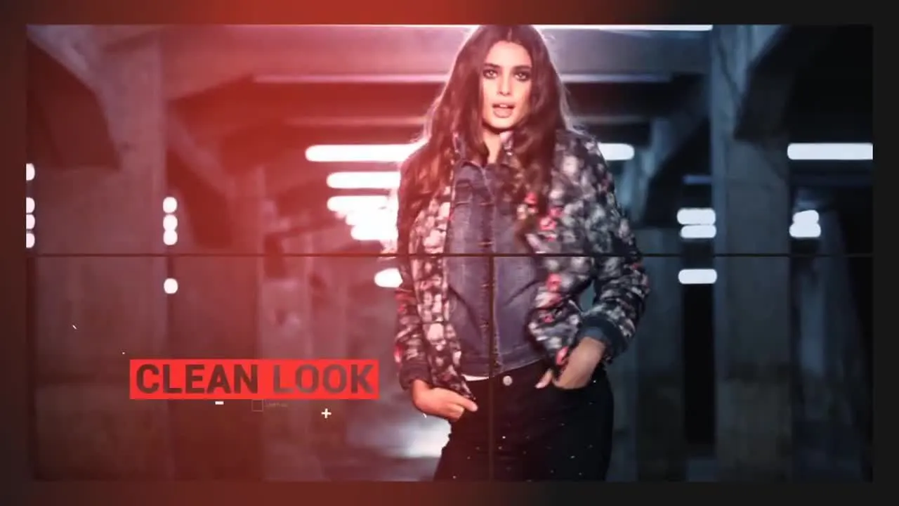 简单的文本动画和平滑过渡照片展示像素设计精选AE模板