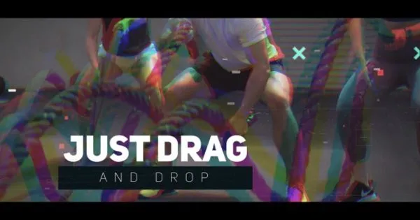 体育运动节目AE特效开场动画像素设计精选AE模板 Dynamic Sport Opener