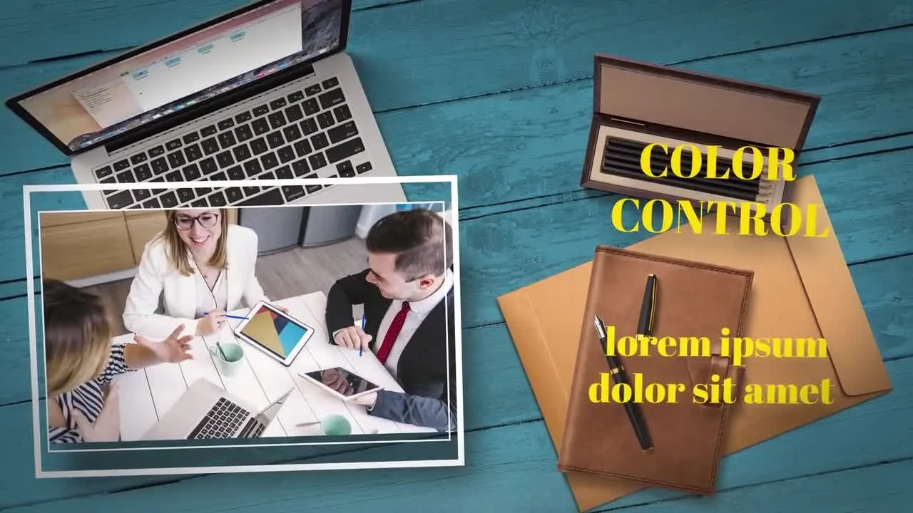 干净现代的企业幻灯片放映展示像素设计精选AE模板