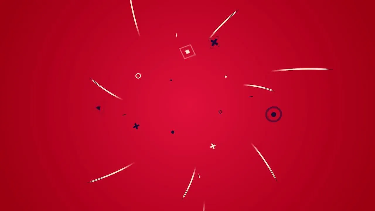 扁平化线条形状logo展示像素设计精选AE模板