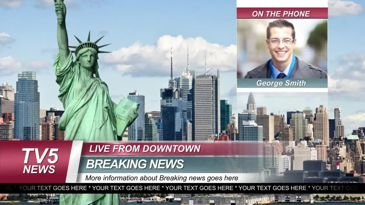 干净时尚创意的新闻广播标题像素设计精选AE模板