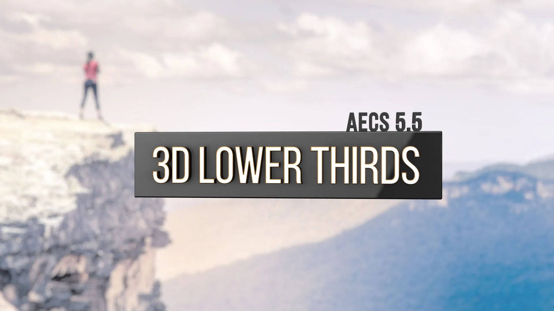 3D炫酷动态标题字幕特效动画像素设计精选AE模板