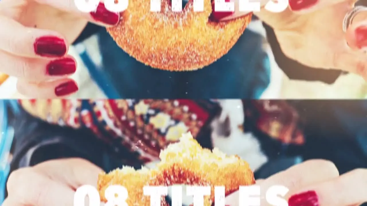 全高清快速动态的美食照片像素设计精选AE模板