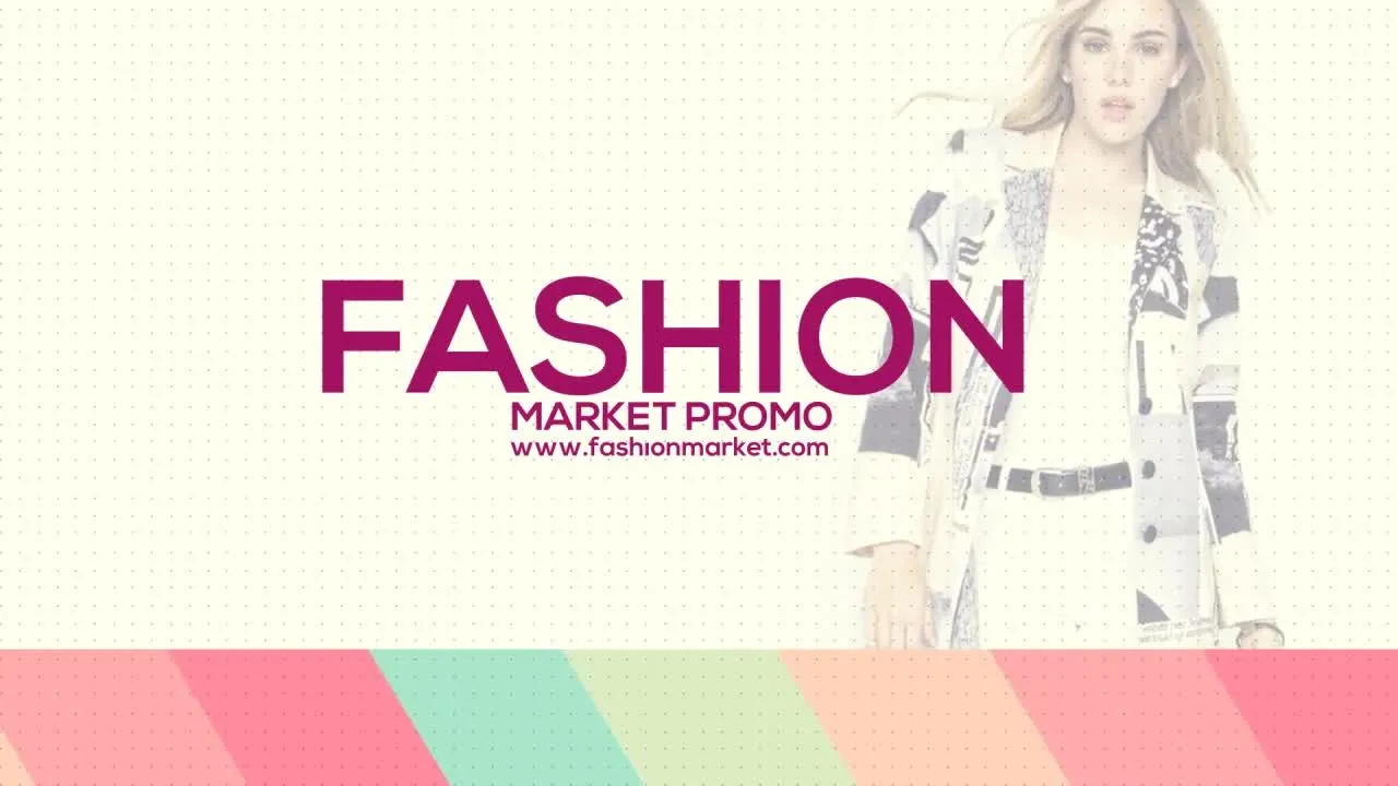 时尚市场促销动画宣传片像素设计精选AE模板