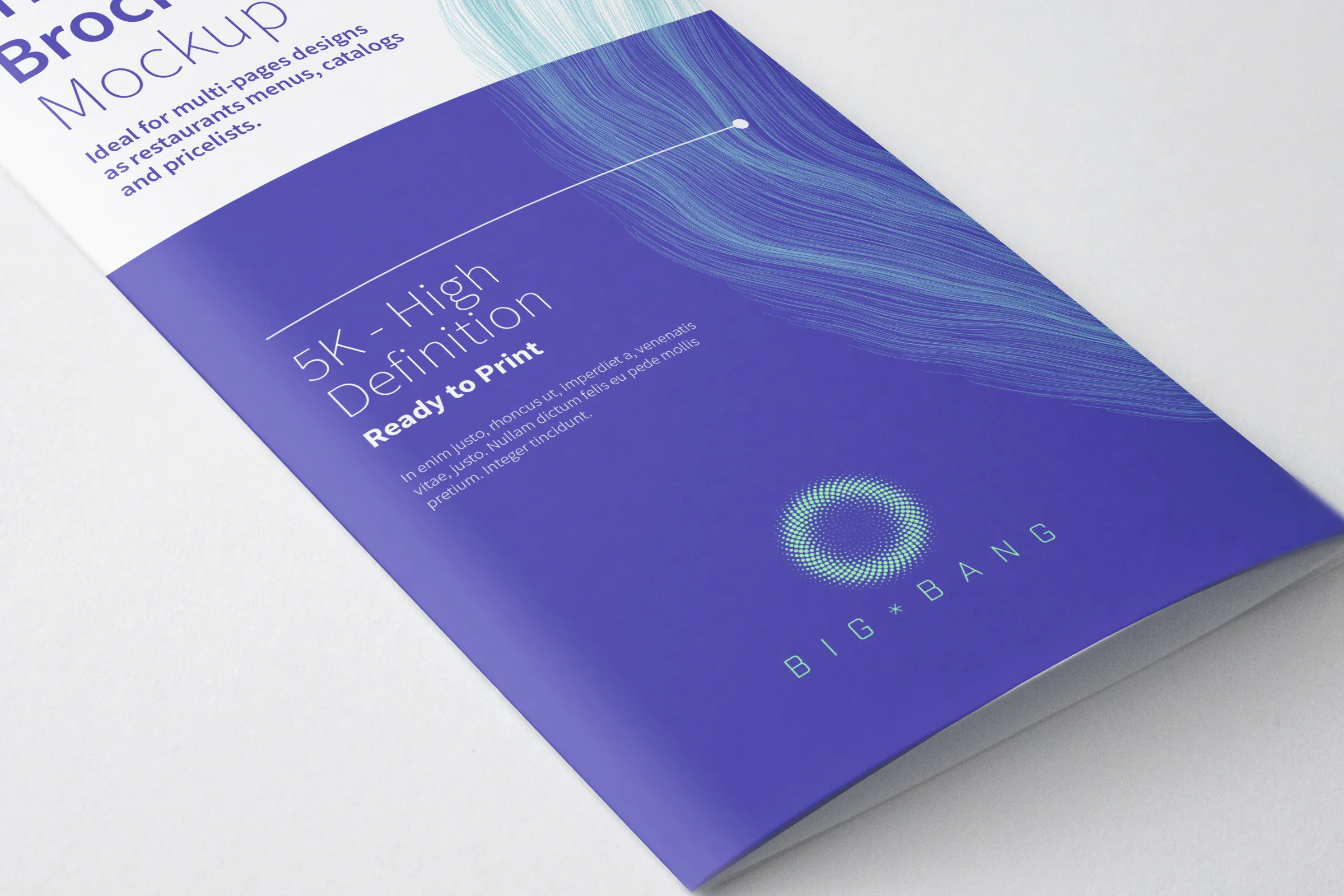 三折页设计宣传传单设计效果图样机01 Tri Fold Brochure Mockup 01