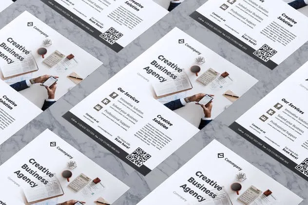 企业介绍/公司业务宣传传单模板V15 Corporate Business Flyer Vol. 15插图(2)