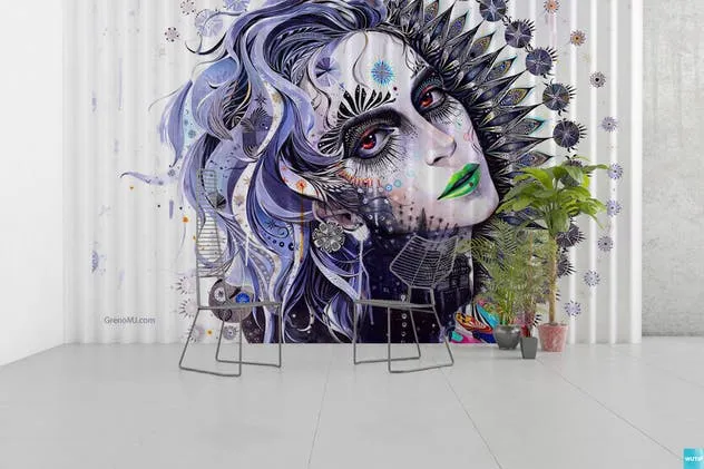 墙体艺术油画展览作品展示样机模板Vol.5 Art Wall Mockups Vol.5插图(10)