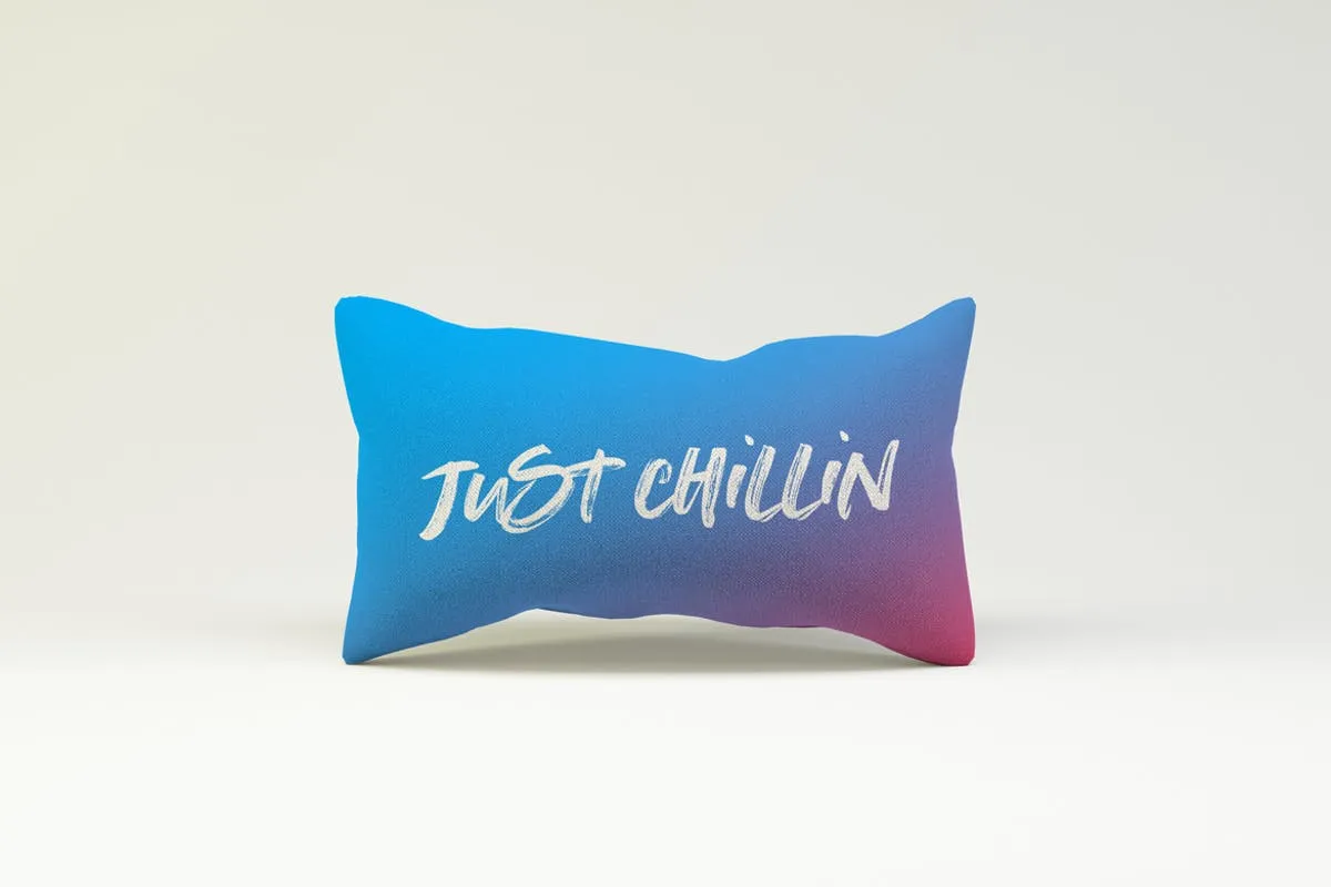 矩形枕头印花图案设计样机模板 Rectangle Pillow Mockup插图