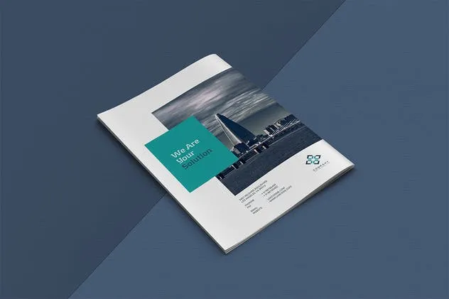 12页优雅现代简约风企业业务宣传册模板 Business Brochure Template插图(11)