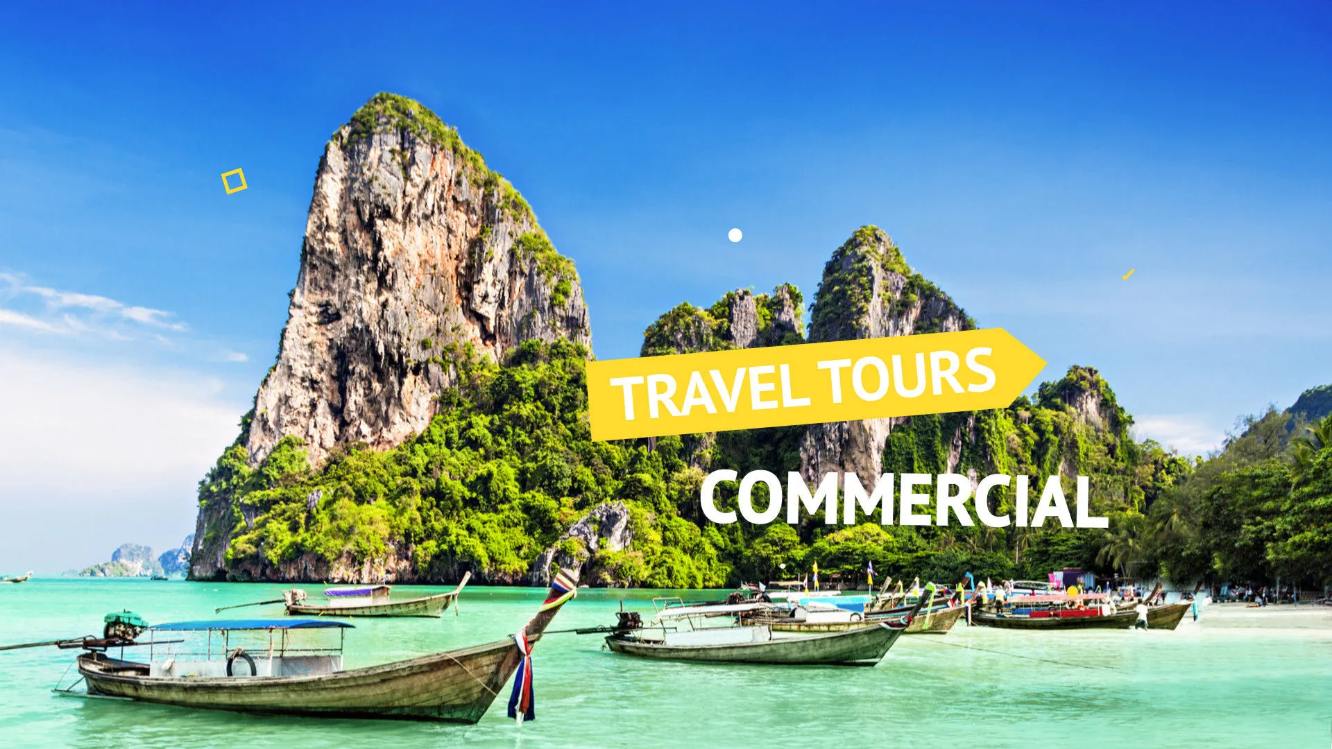 色彩鲜艳的设计商业旅行社专用像素设计精选AE模板