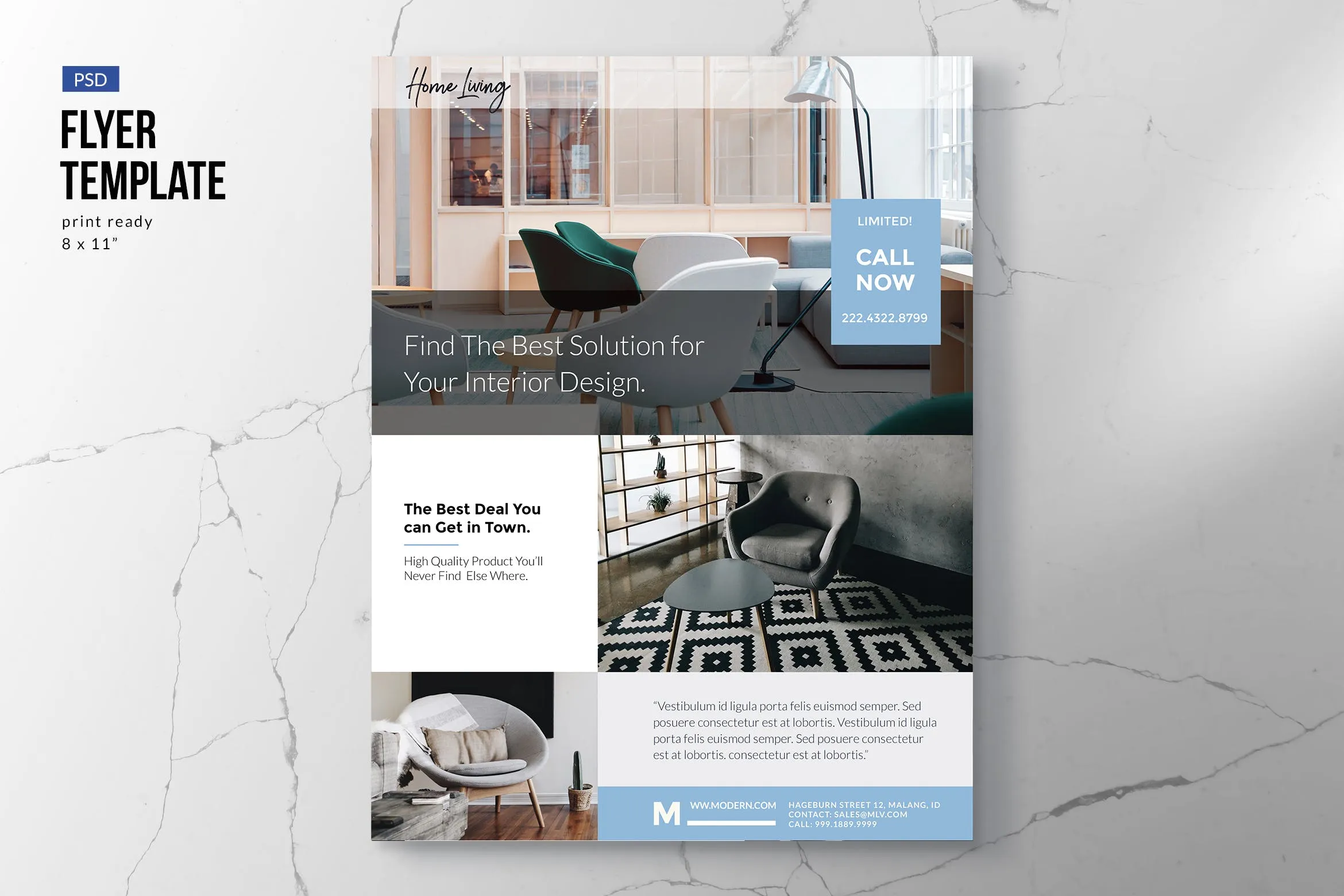 物业/室内设计/家具适用海报传单像素设计精选PSD模板 Property, Interior, Furniture Flyer Template