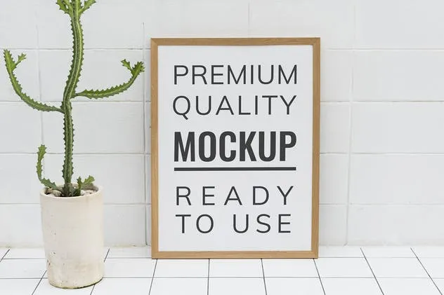 极简主义装饰框架设计样机 Frame Design Mockup插图(3)