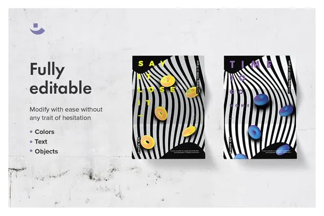 色彩诱惑创意海报设计模板 Color Thirst Poster Templates插图(4)