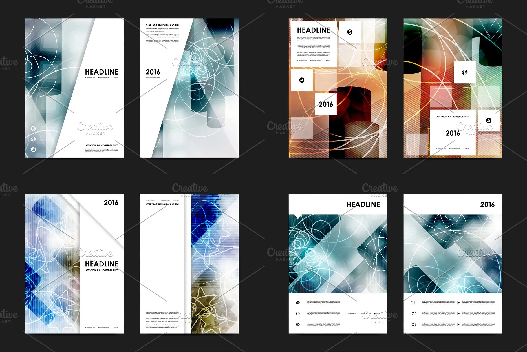 极力推荐：50+商业企业宣传传单模板 50+ Business Flyers Bundle插图(5)