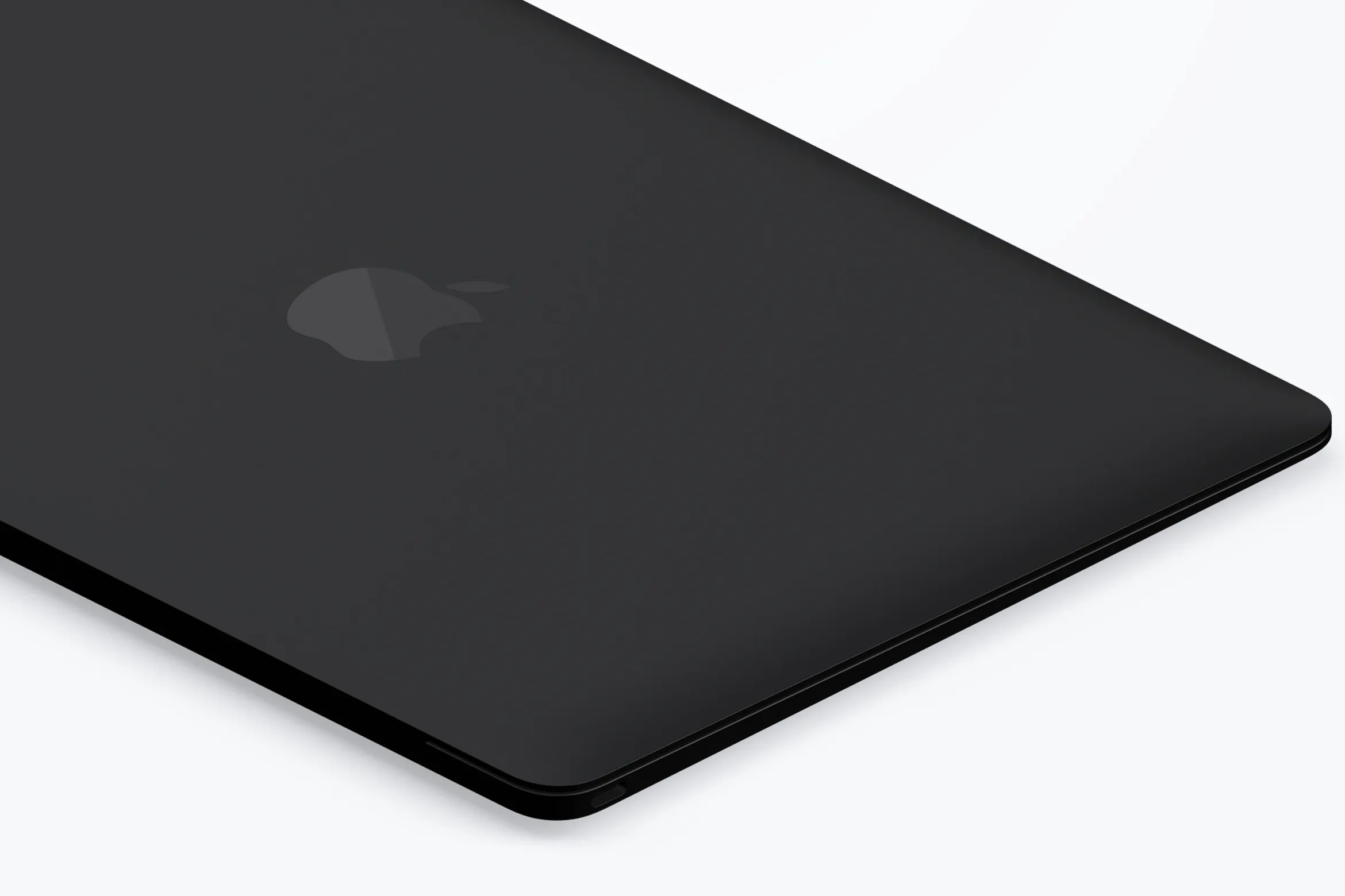 陶瓷材质MacBook笔记本电脑等距右视图样机03 Clay MacBook Mockup, Isometric Right View 03插图(1)