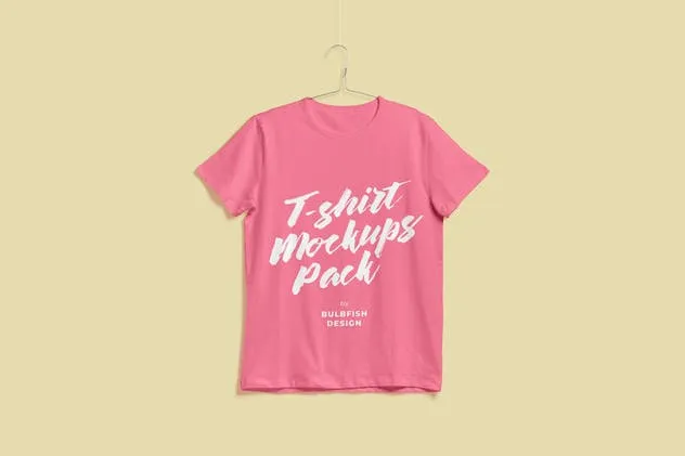 可自定义T恤服装样机模板 Customizable T-Shirt Mockups Pack插图(7)
