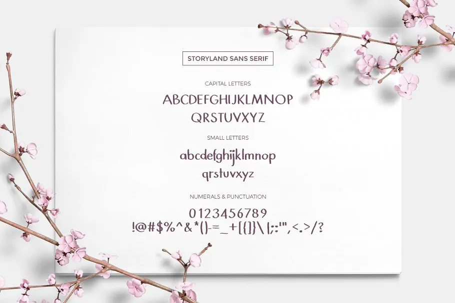 手绘字体+元素+Logo模板设计工具包 Storyland Font & Toolkit插图(3)