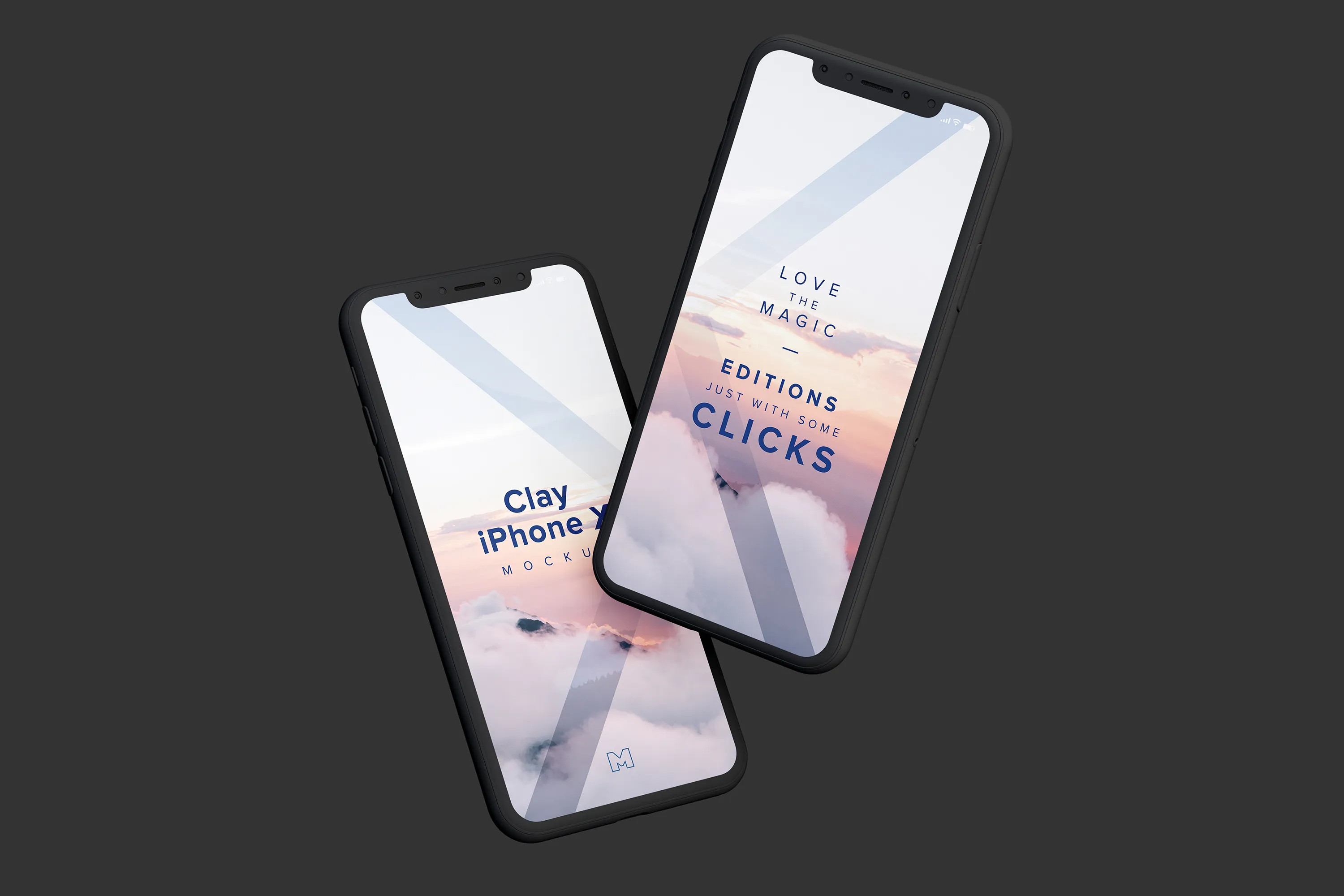 iPhone X手机APP应用界面设计效果图样机05 Clay iPhone X Mockup 05插图(3)