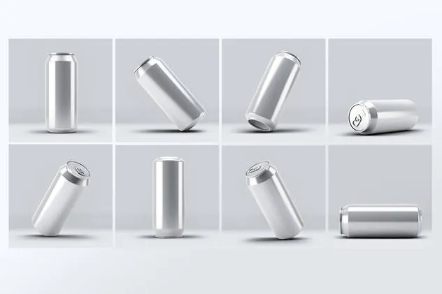 啤酒易拉罐外观包装设计样机模板 Beer Can Mock-Up插图(2)