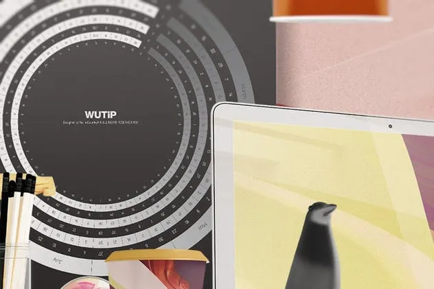 高品质的办公挂历样机生成器 Wall Calendar Mockup Creator插图(2)