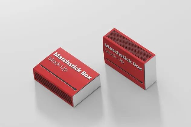 逼真高品质火柴盒样机 Match Box Mock-Up插图(2)
