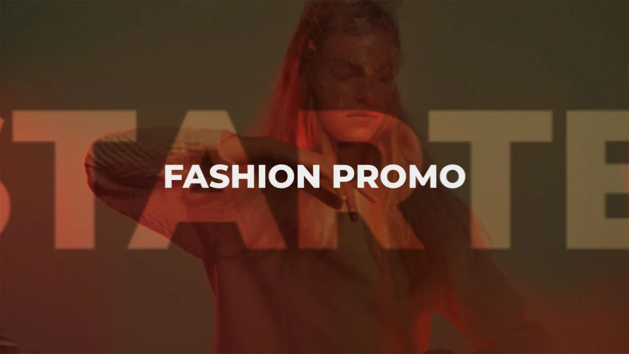 优雅色彩过渡和创意文字动画AE促销模板