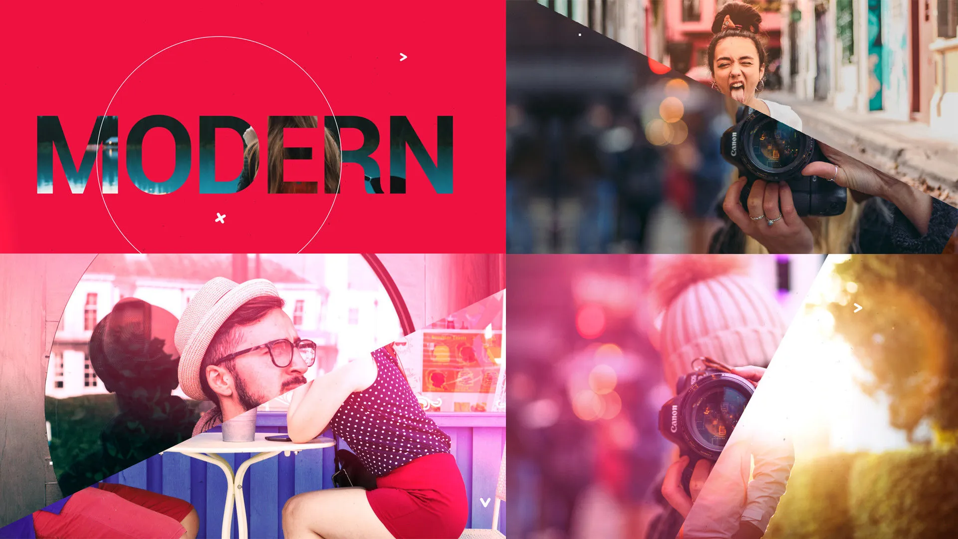 快速且富有创意照片动画宣传像素设计精选AE模板