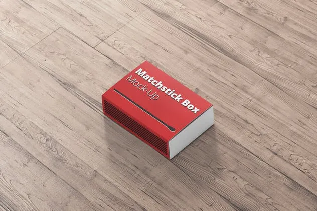 逼真高品质火柴盒样机 Match Box Mock-Up插图(4)