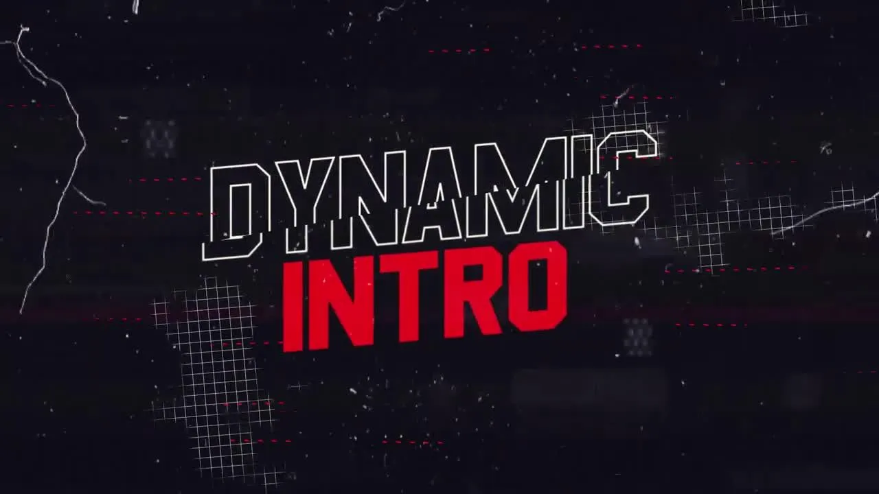 极端介绍时尚运动标题像素设计精选AE模板