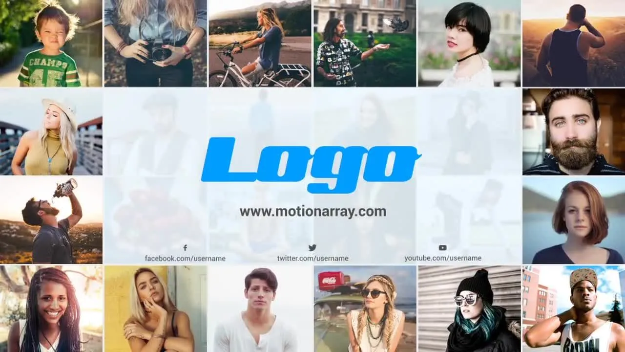 富有创意和优雅的相册幻灯片像素设计精选AE模板